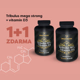 AKCIÓ 1+1 INGYENES csomag Tribulus mega strong + D3 vitamin, 4 hónapos készlet